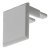Loox5 2192 Profile SM Endcaps Rec Plastic Silver