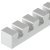 Ventilation Grille Crossbar 250mm Anodised Silver EV1