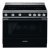 Smeg Por CPF9IPBL Range Ckr Ind Black/Stainless Steel