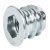 Screw-In Sleeve M6 D7.5x15mm SW6 Steel Galvanised