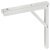 Hinged Bracket Adj 400mm 60kg/Pr White