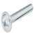 BP Handle Screw Flat/Combi M4x23mm Steel Glv