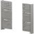 NPS Int Drawer Front Cover Cap 186mm Silver
