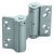 Spring Hinge Dbl Act 75x66mm Steel Silver