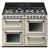 Smeg Vic TR4110P1 Range Ckr DF Crm/Stainless Steel