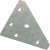 Corner Brace 82x82x1mm Steel Glv