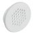 Vent Trim Rectangle D48mm Perforated Plastic White