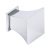 Augusta Knob+BP Zinc Alloy Polished Chrome 30x30mm