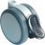 D75mm Twin Castor Swivel with Brake Pin Aluminium