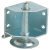 Plinth Adj w Bracket M8 150kg RH Galvanised Steel
