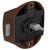 PushButton Lock BS25mm Plastic Brown