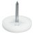 Pin Type Glide D13mm Plastic Wht