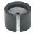 Cone D60mm w M10 Int Thr Plastic D.Grey/BZA