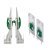 Dynapro 2D Adj Front+Rear Fix Clips Grey