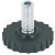 Base Leveller Plastic Black M8x22mm D25x10mm