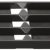 Cable Guide 282x69mm Horizontal Plastic Black