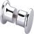 Shower Dr Knob Set B2B D40x25mm Brs PCP