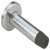 Door Stop/Wall D42x87mm Aluminium Rub/PAA