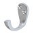 Trad Coat Hook Sgl 41mm Zinc Alloy PC