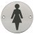 Graphic Sign D76mm-Female SSS/Black