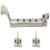 Casement Stay 2 Pins 305mm Brass PC