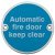 Sign D76mm-Automatic fire door keep PAA