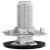 Plinth Adj Fit M8x45mm D23mm Galvanised Steel/Black