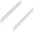 Guide Rail 17mm Groove 8x285mm Plastic Wht