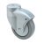 D80mm Castor Swivel without Brake Pin Silver