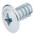 Panel Mnt Screw Flt PZ2 D5.0x13.5mm Steel Glv