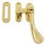 Casement Fastener Mortice/HK Plt Brs Polished Brass