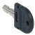 Symo Uni MK Cyl Core Fold Key w Cap Black
