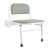 Nyma Doc M Shwr Seat+Legs Aluminium Wht/Grey