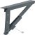 Folding Bracket 25x25x3mm Steel Black