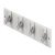 Coat Hook Rail 322x36x42mm 201 Brushed Stainless Steel
