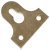 Mirror Plate 38x38mm Keyhole Steel Nickel