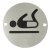 Graphic Sign D76mm-Baby Change SSS/Black
