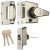 BS 8621 Nightlatch Keyless 60/90mm Polished Brass