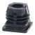 Square Plug 30x30mm w M10 Int Thr Plastic Black