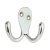Coat Hook Dbl 76x56x25mm Zinc Alloy CP