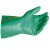 Nitrile Gloves Flocklined Green L