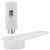 Pivot Hinge wo Stop Plastic White