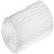 Sleeve Ribbed M6 D10x18mm Plastic Wht
