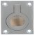 Flush Ring Pull Handle 50x38x12mm Brass SC