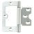 105 Flush Hinge Rad 75x33mm Steel ZP