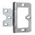Flush Hinge 75x25mm LD Inset M.Steel EB