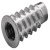 Screw-In Sleeve M6 D7.5x20mm SW6 Zinc Alloy Galvanised