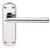 Mitred Lever Hdls/Plt Latch Brass P/SC