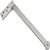 Door Co-ordinator Soffit Fix Pattern Brushed Stainless Steel