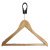 Coat Hanger Hardwood Anti Theft 445mm